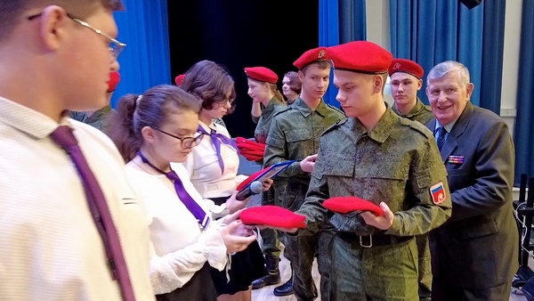 Торжественная церемония посвящения в юнармейцы