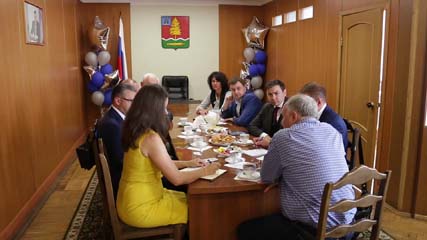 Глава Котовска Алексей Плахотников встретился с руководством компании «Салюс»