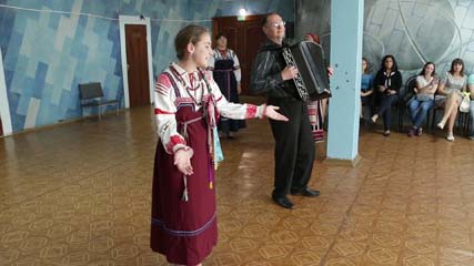 В гостях у детского фольклорного ансамбля «Котовская задоринка» студенты Тамбовского музыкально-педагогического института им. Рахманинова