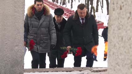 Визит полномочного представителя президента России в ЦФО Игоря Щёголева в Парк Воинской Славы Котовска
